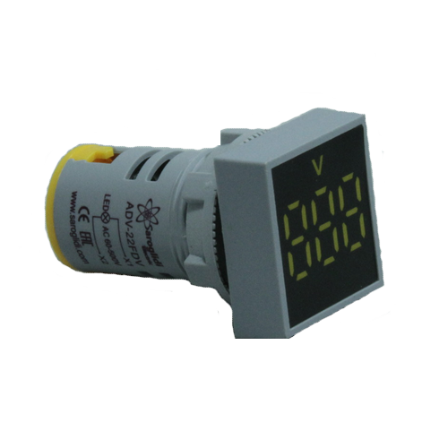 Вольтметр мини ADV-22FDV(О) оранжевый