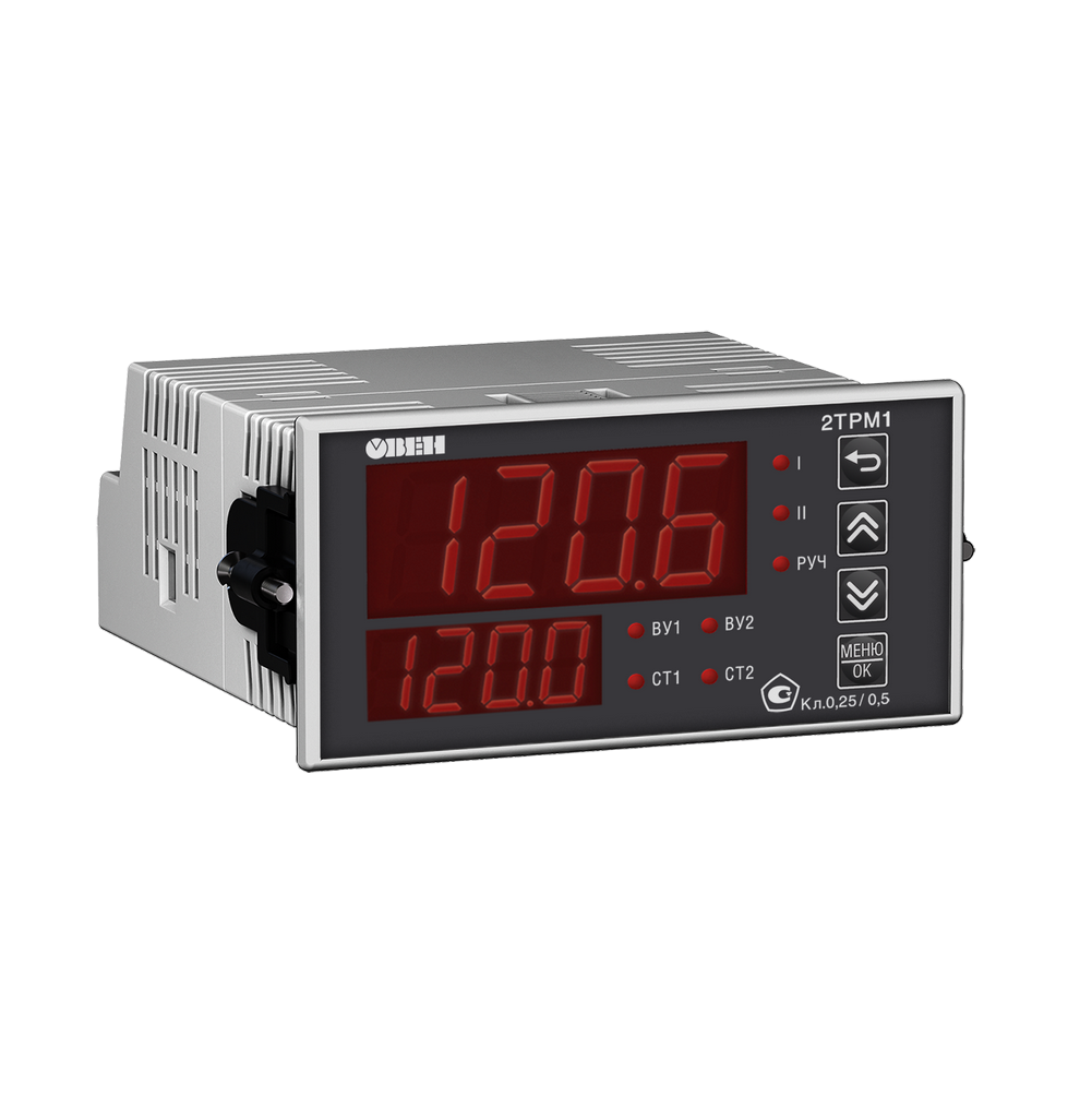 2ТРМ1-Щ2.У2.РИ - измеритель-регулятор двухканальный