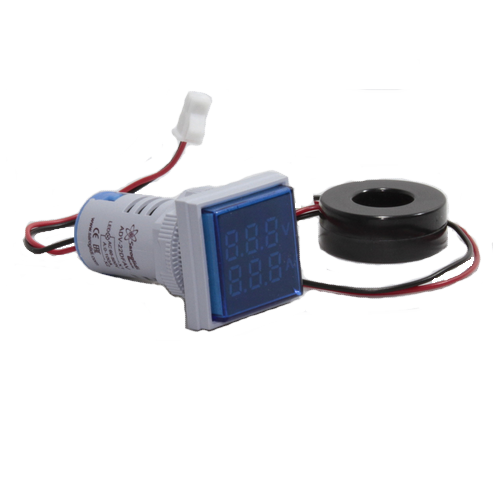 Вольт-амперметр мини ADV-22DFAV(B) синий