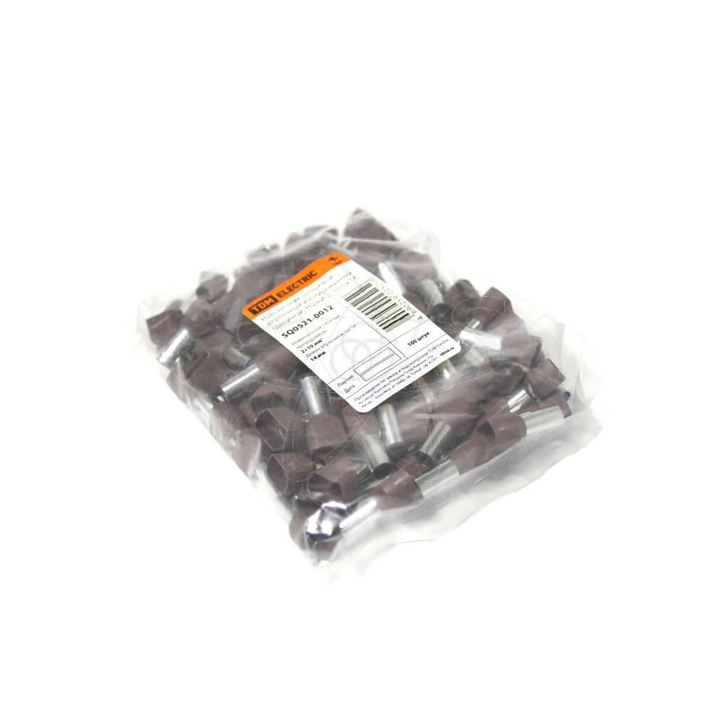 Наконечник НШвИ втулочный двойной 10х14(100шт.)