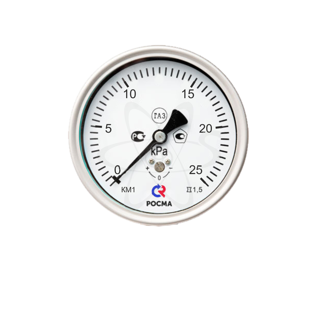 Напоромер КМ-11Т (0... 25 кРа) М12х1,5.2,5
