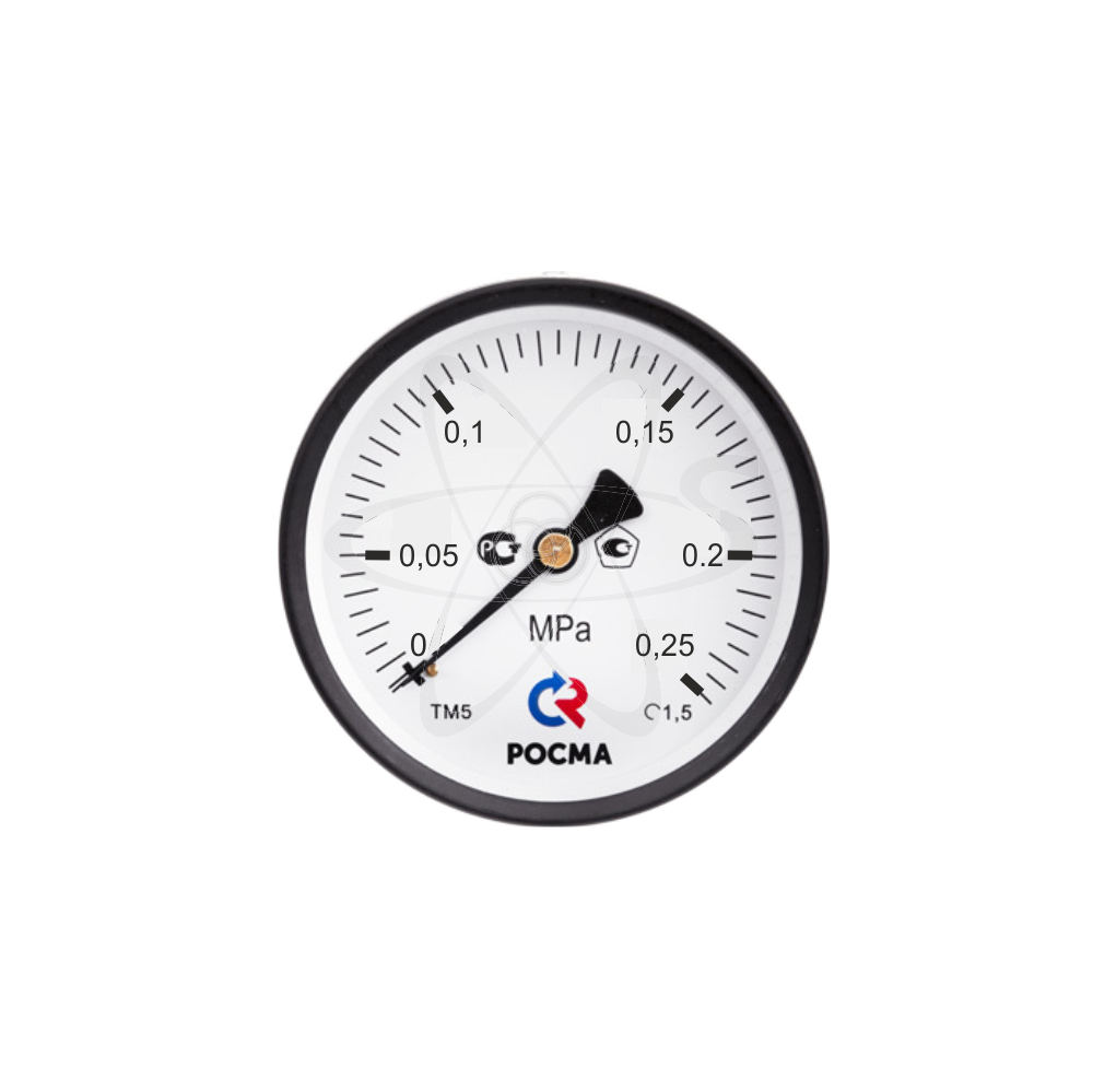 Манометр ТМ-310Т.00 (0...0,25 МPа) осевой М12х1.5 кл2,5