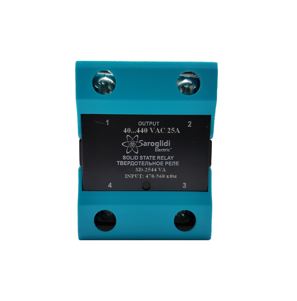 Твердотельное реле SD-2544.VA  25A 1ф. упр. переменный резистор 470-560 к0м