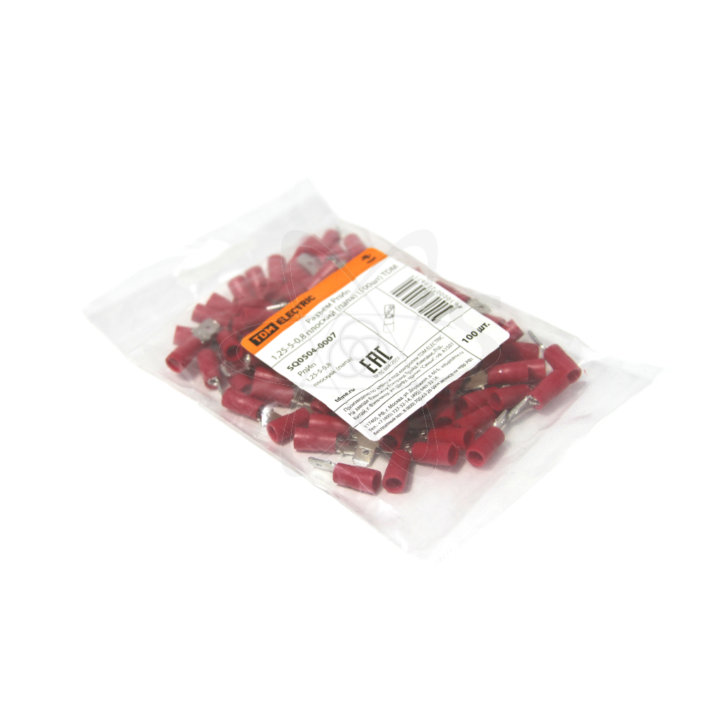 Разъем РпИп 1,25-5-0,8 плоский(папа) 100шт.