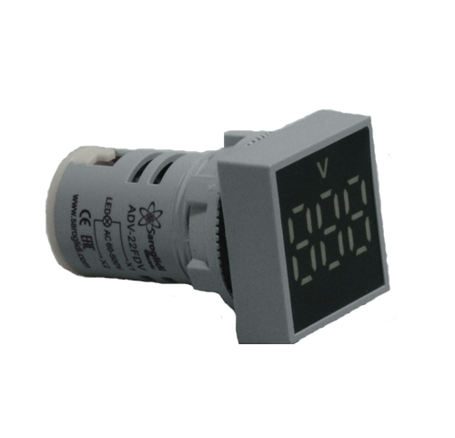 Вольтметр мини ADV-22FDV(W) белый