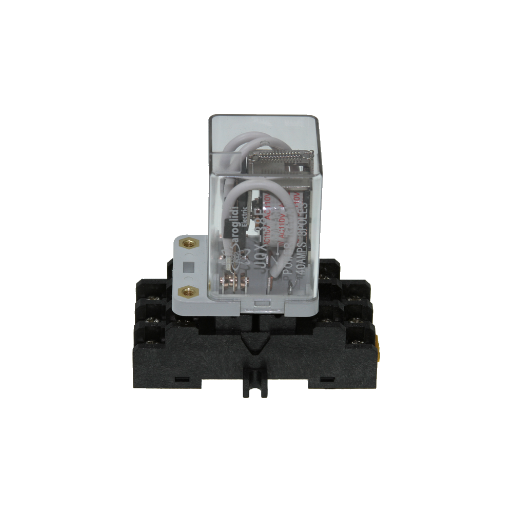 Промежуточное реле JQX-38F 3Z АC 110V 40A с колодкой