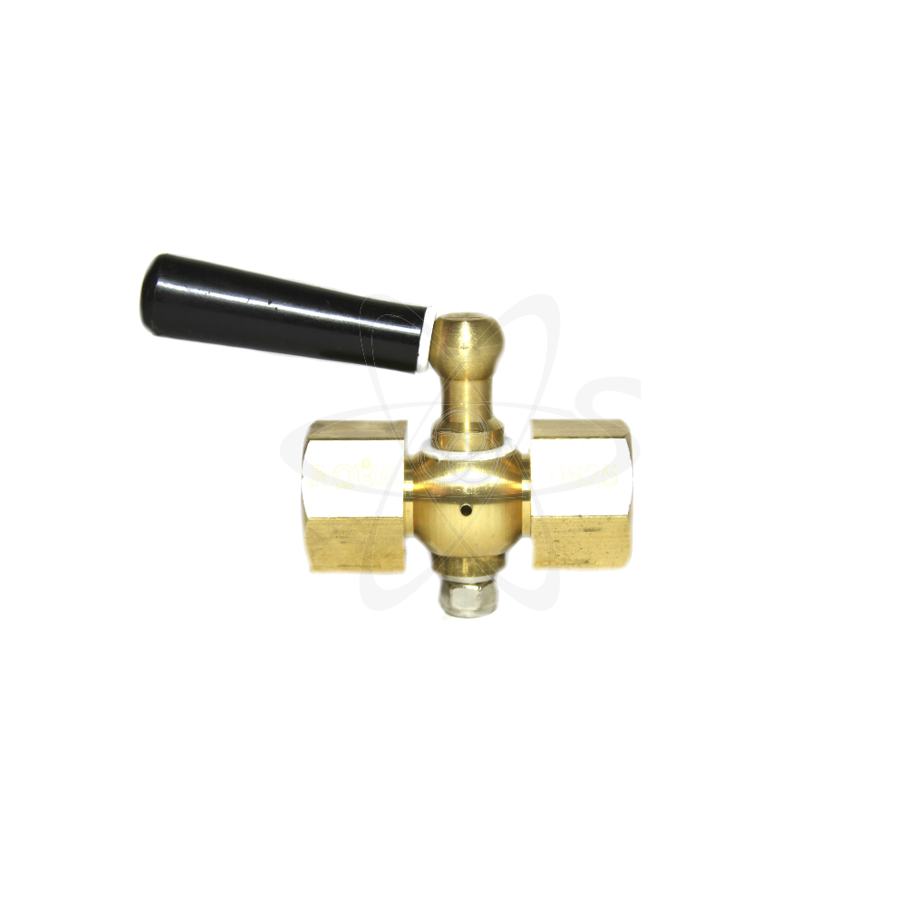 Кран 11б18бк Ду-15 с ручкой М20х1,5/G1/2 втул/фтор.