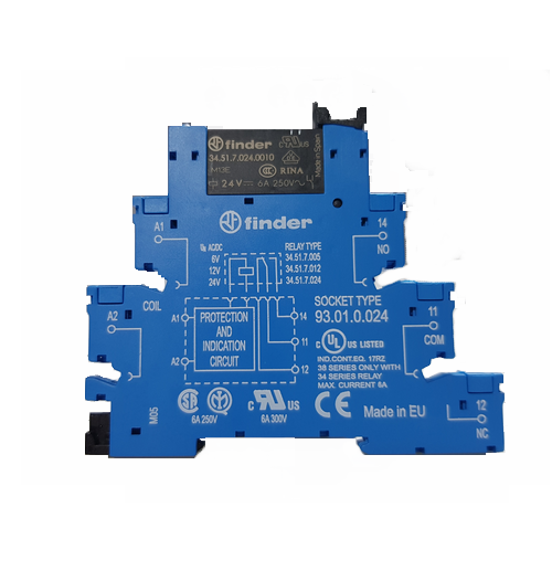 Реле интерф модуль 34.51.7.012.0010+93.01.0.24 1с.о.6A 12В DC