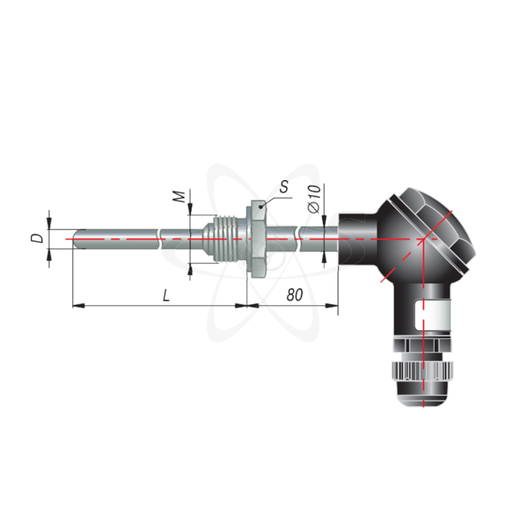ДТС065-100П.В3.100 (100П, L=100мм, d=8мм, -50+250С)