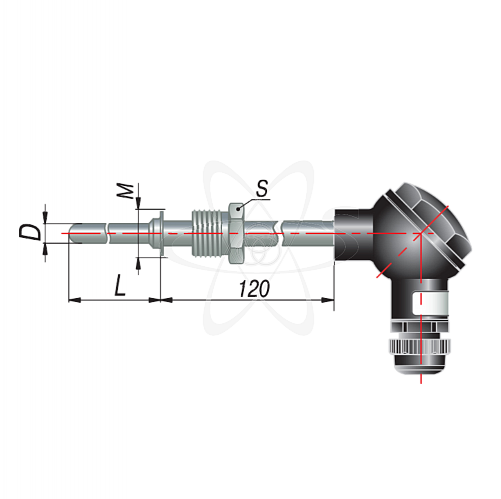 ДТС035-РТ100.А4.100(РТ100, L=100, d=8мм)