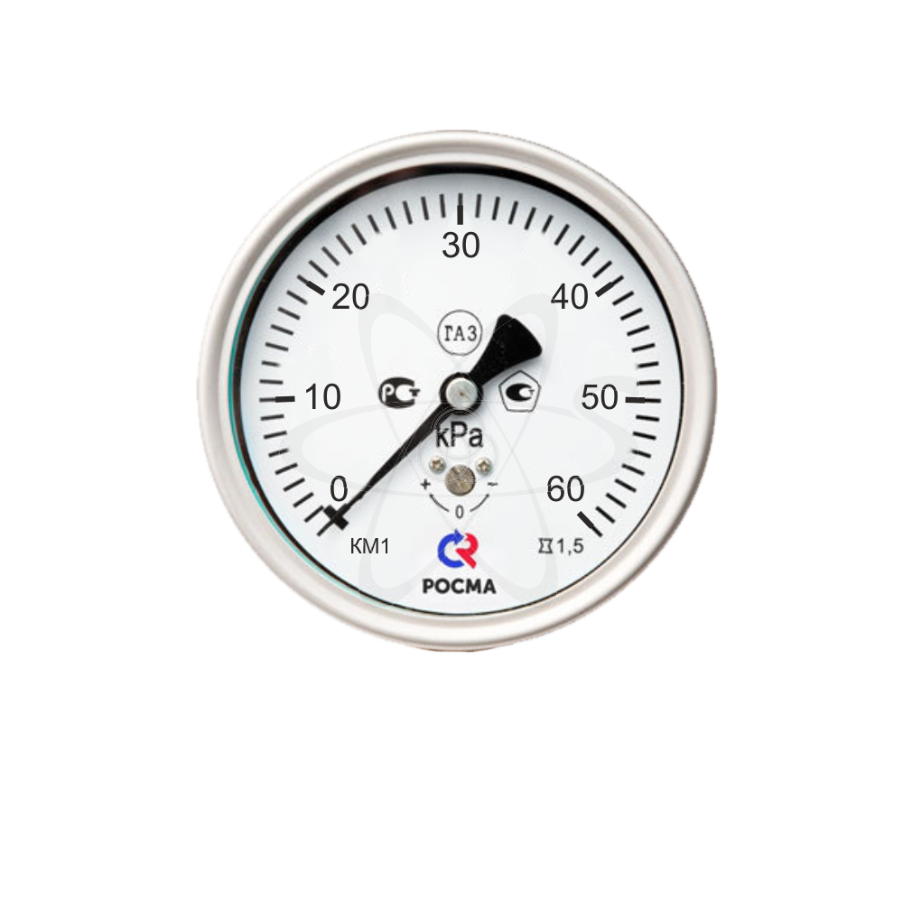 Напоромер КМ-11Т (0... 60 кРа) М12х1,5.2,5