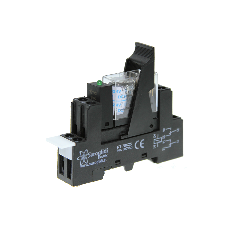 Промежуточное реле LIQX-14F 2Z DC 12V 10A 