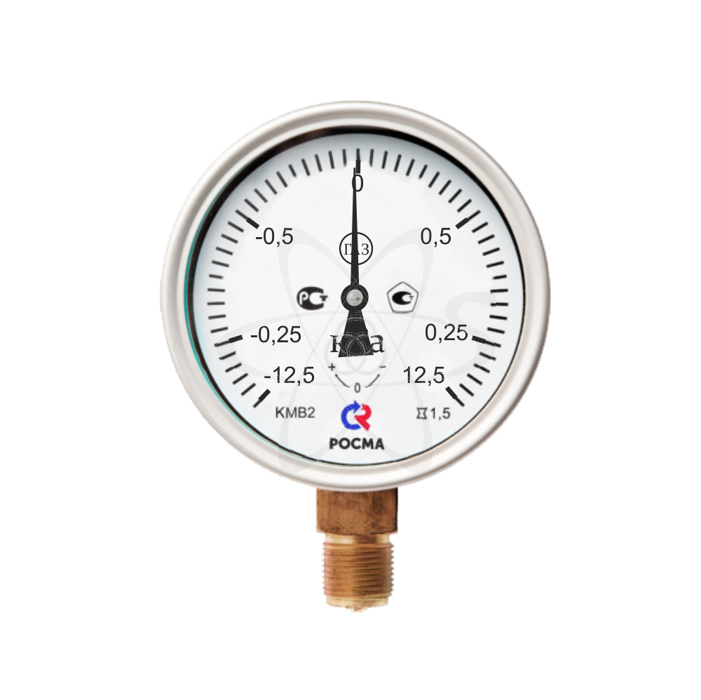 Напоромер КМВ-22Р (-12,5...+12,5 кРа) G1/2.1,5
