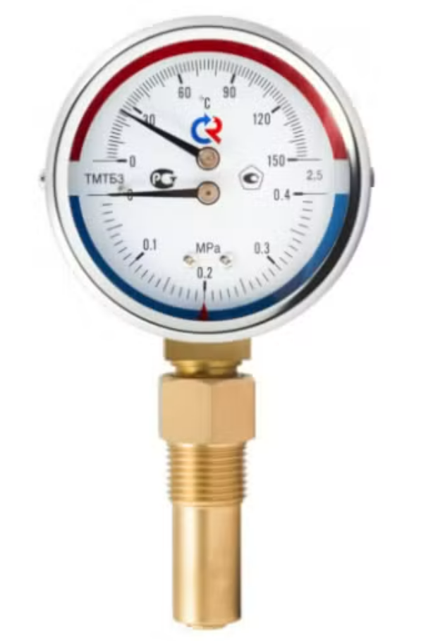 Термоманометр ТМТБ 31Р.1 (0...120С) (0...0,6МPа) G1/2 кл2.5