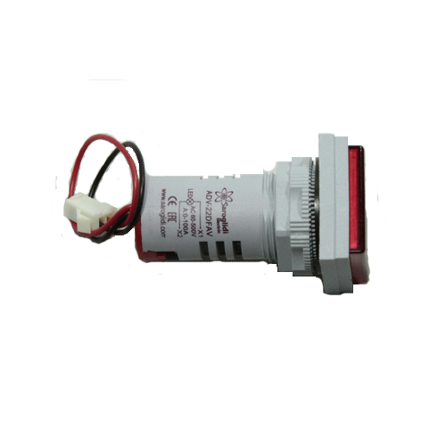 Вольт-амперметр мини ADV-22DFAV(R) красный