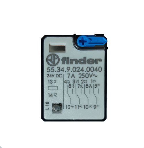 Реле Finder 55.34.9.024.0040 7A 24B DC 4группы