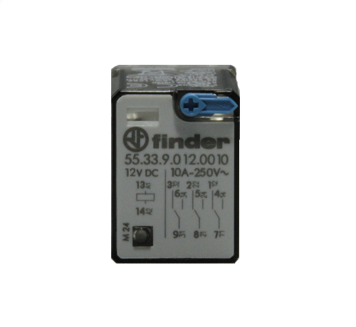 Реле Finder 55.33.9.012.0010 10А 12B DC 3 группы