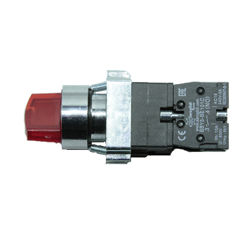 Переключатель SBY5-10X/21/R/220/LED (1NO) на 2 положения 0-1