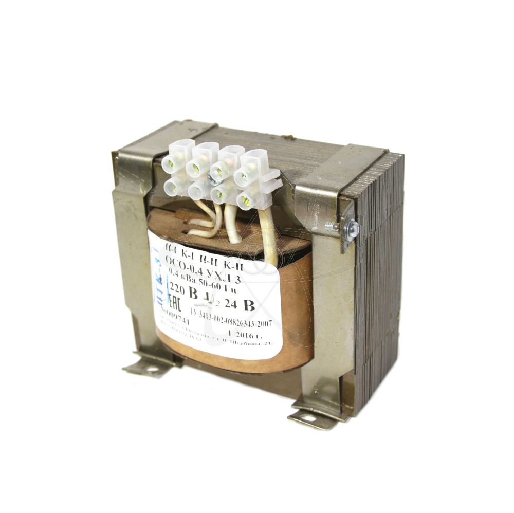Трансформатор понижающий ОСО-0,4 кВа 220/24В