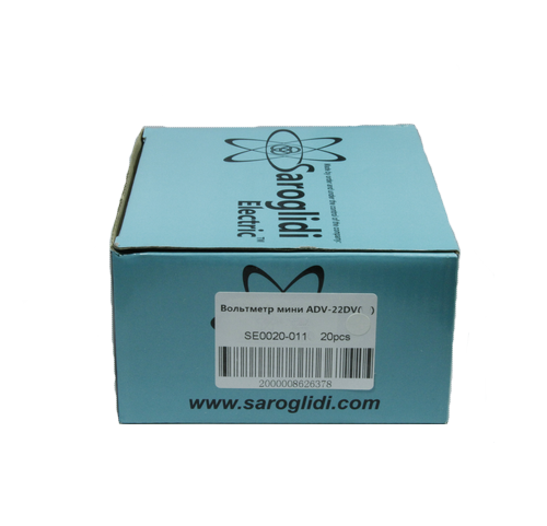 Вольтметр мини ADV-22FDV(R) красный