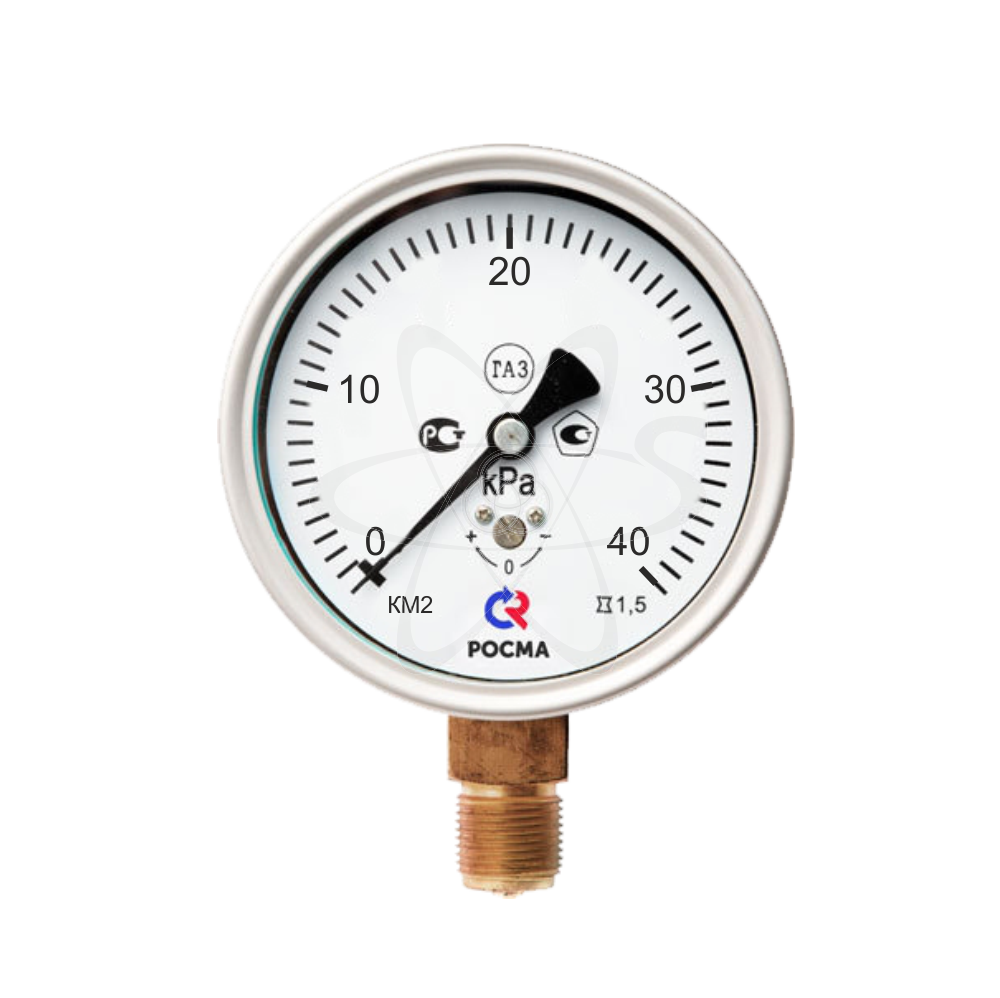 Напоромер КМ-22Р (0... 40 кРа) М20х1,5.1,5