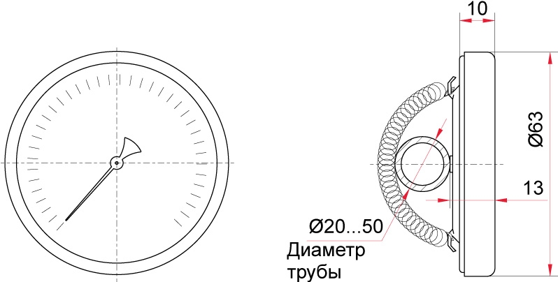 БТ-30.010(0...120С) 2,5 трубный