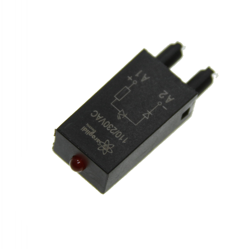 LED-сигнал для колодки RT78625 красный 220VAC