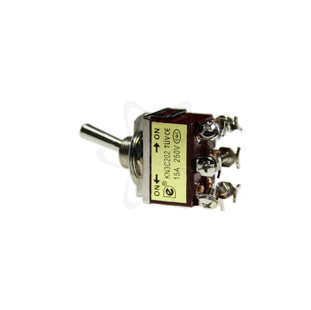 Тумблерр КN3C-202AA с фиксацией 2/6 пол/конт.15А-250V