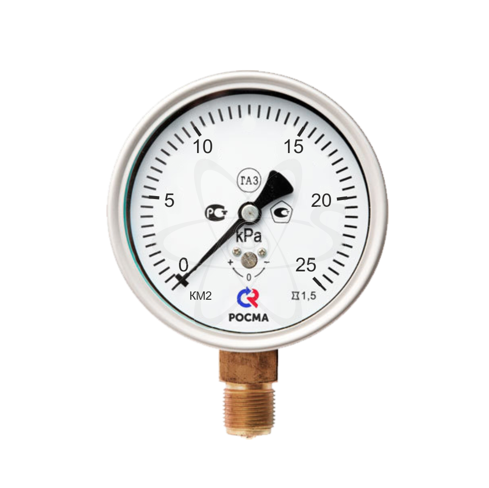 Напоромер КМ-22Р (0... 25 кРа) G1/2.1,5