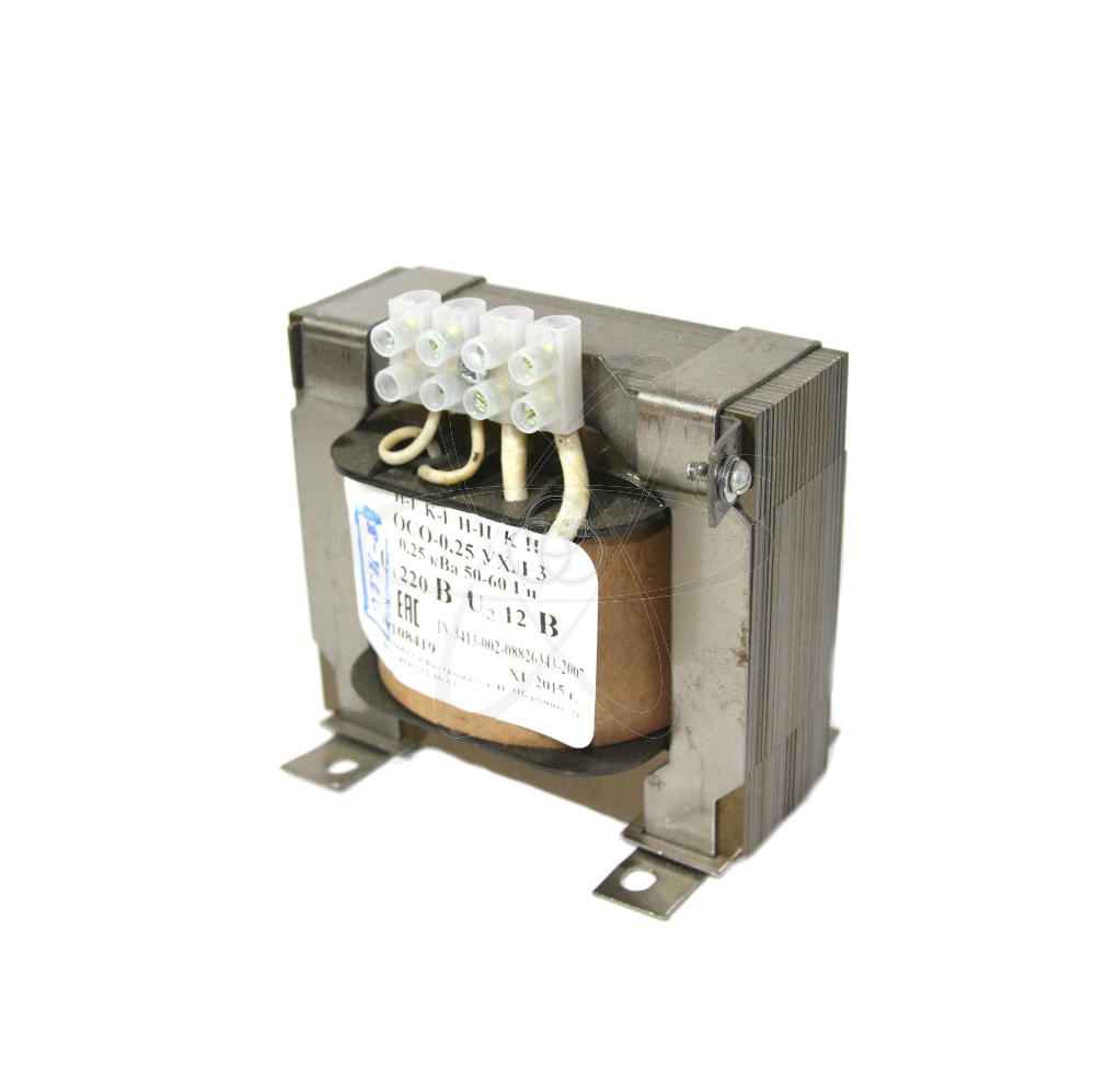 Трансформатор понижающий ОСО-0,25 кВа 220/12В