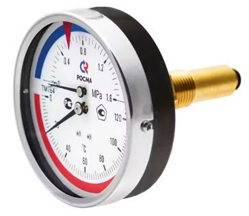 Термоманометр ТМТБ 41Т.3 (0...150С) (0...1,0МPа) G1/2 кл2.5