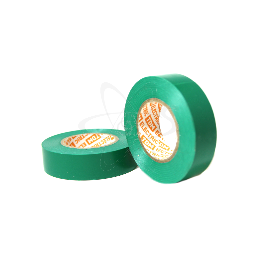 Изолента ПВХ 0,15х19 мм зеленая 20м TDM