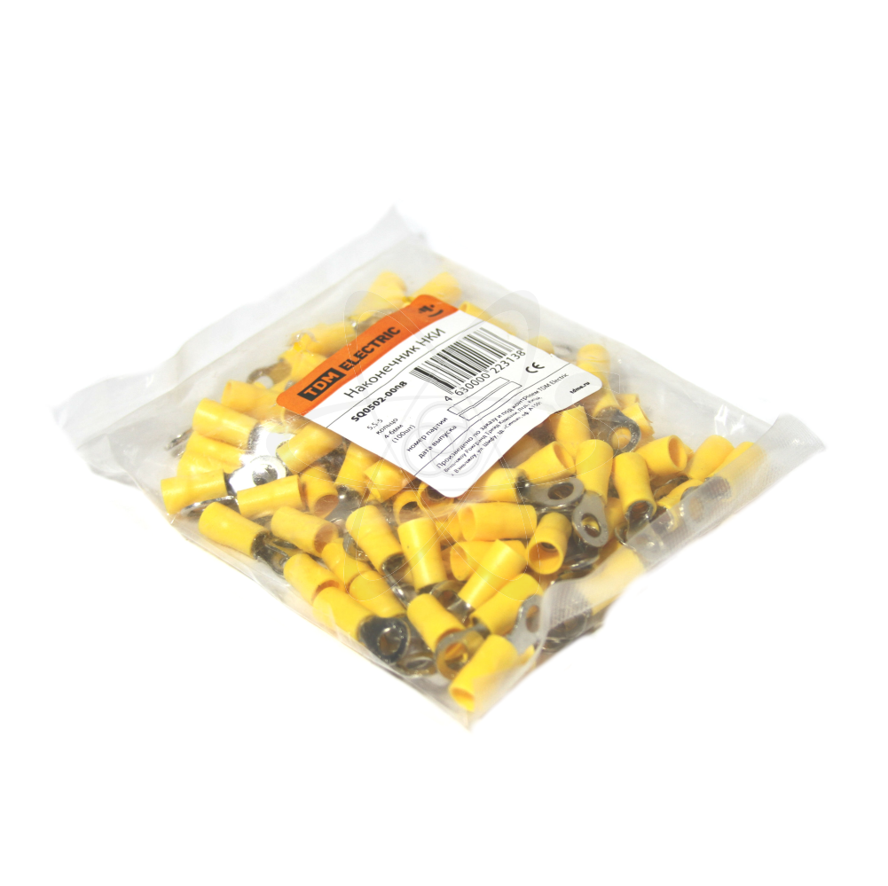 Наконечник НКИ 5,5-5 кольцо 4-6 мм(100шт.)