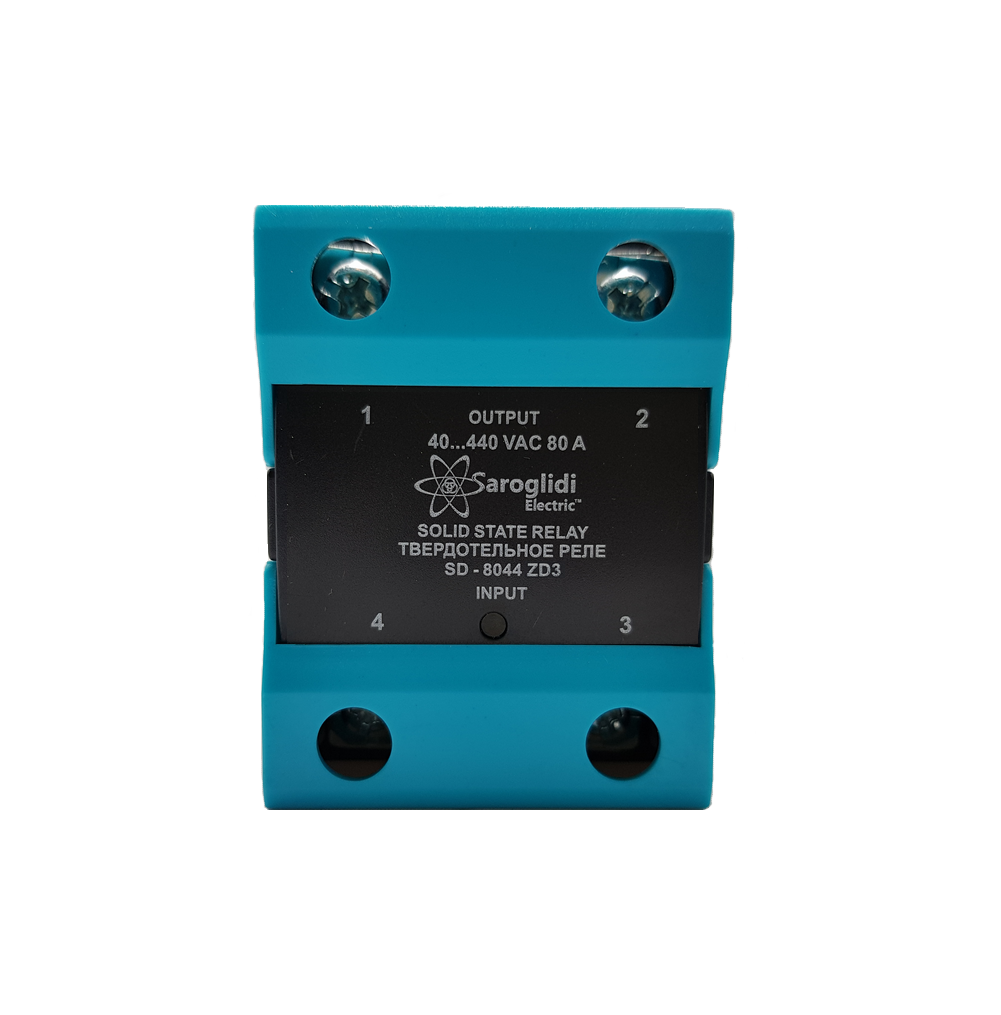 Твердотельное реле SD-8044.ZD3 80А 1ф. упр. 3-32VDC