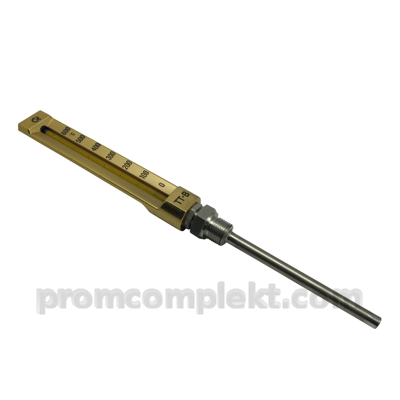 Термометр жидкостной виброустойчивый TT-B-200/100. П13 G1/2 (0-600C)