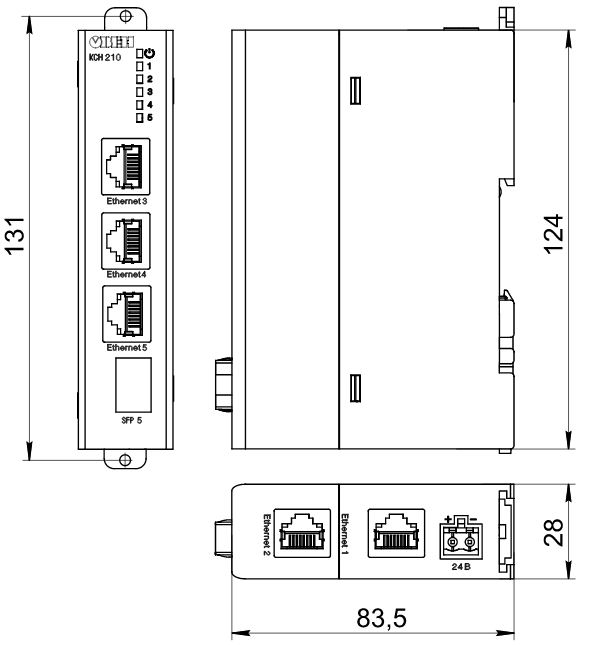 Коммутатор сетевой неуправляемый КСН210-5.КП