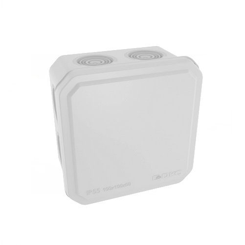 Коробка ответвительная с 8+2 кабельными вводами д.25/20 мм, IP55,100х100х50 мм