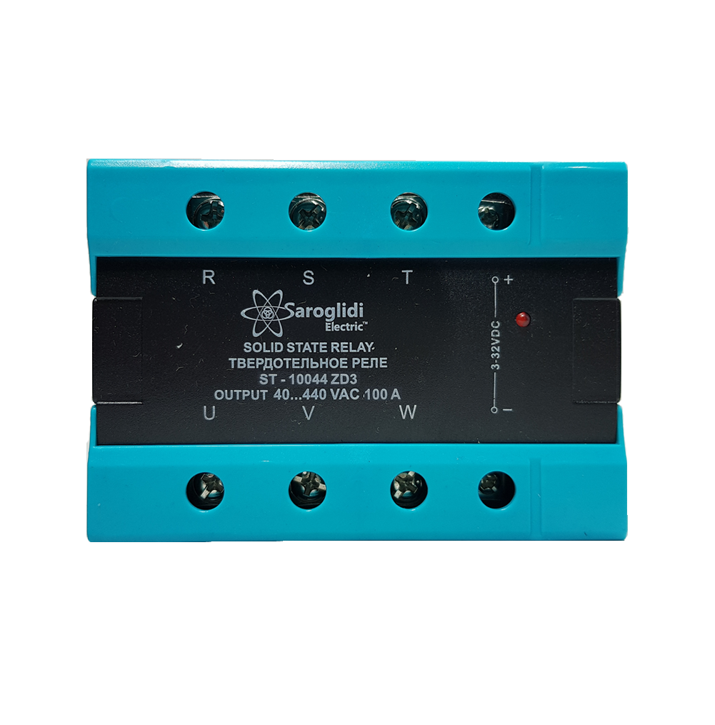 Твердотельное реле ST.-10044.ZD3 100А 3ф. упр. 3-32VDC