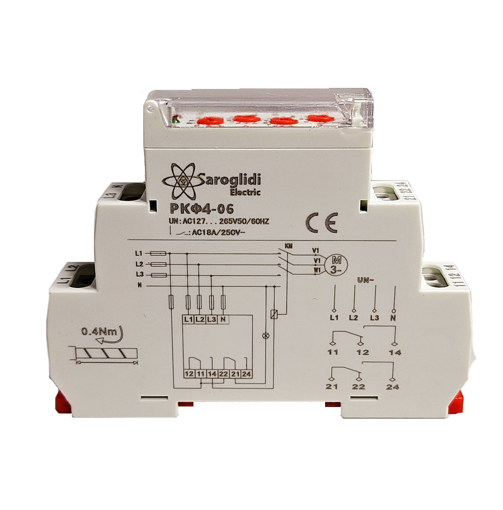 Реле контроля фаз РКФ4-06