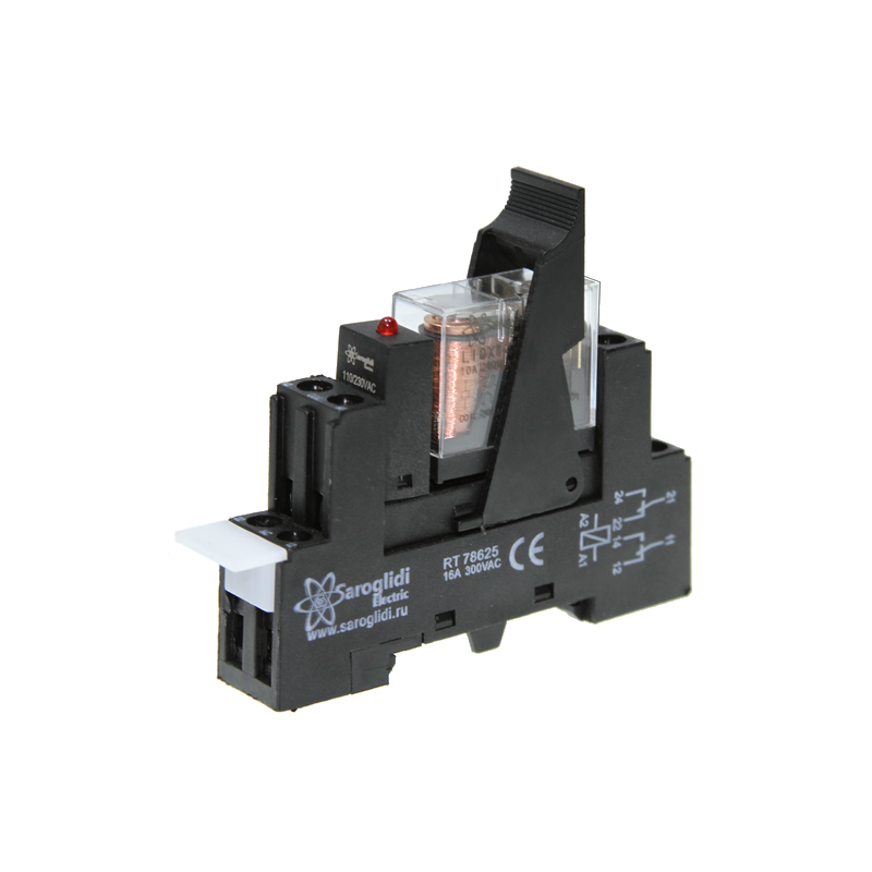 Промежуточное реле LIQX-14F 2Z АC 24V 10A 