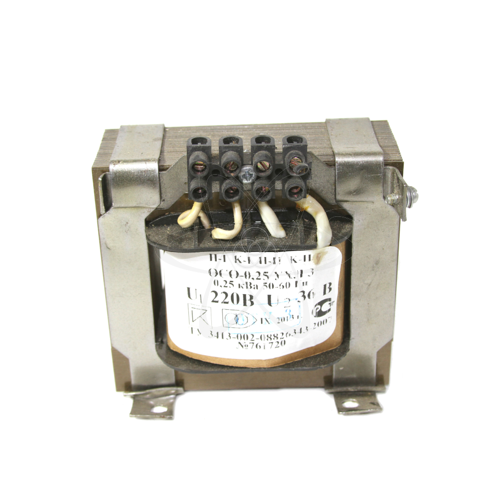 Трансформатор понижающий ОСО-0,25 кВа 220/36В