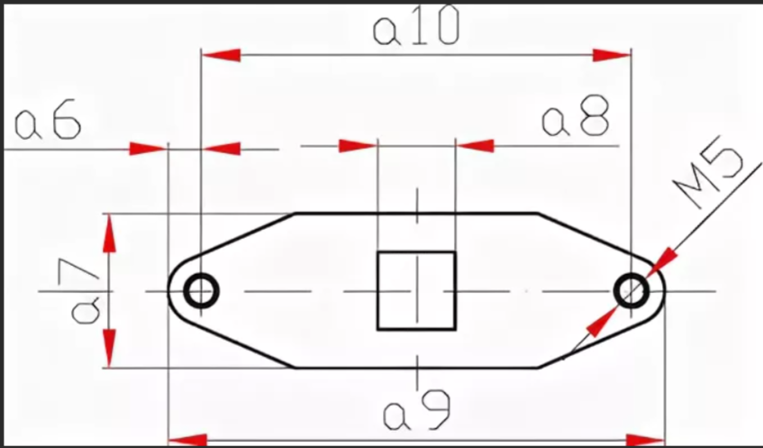 Скоба для манометра 63мм тип 1 нерж сталь (прямая) 