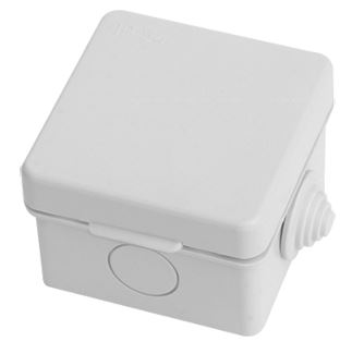 Распаячная коробка ОП 65х65х50мм, крышка,  IP54, 4вх. TDM