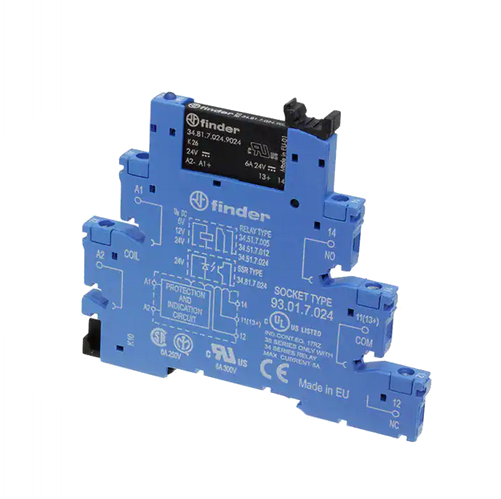 Интерфейсный модуль (сборка 34.81.7.024.9024 + 93.01.7.024), твердотельное реле; выход 6A (24В DC)