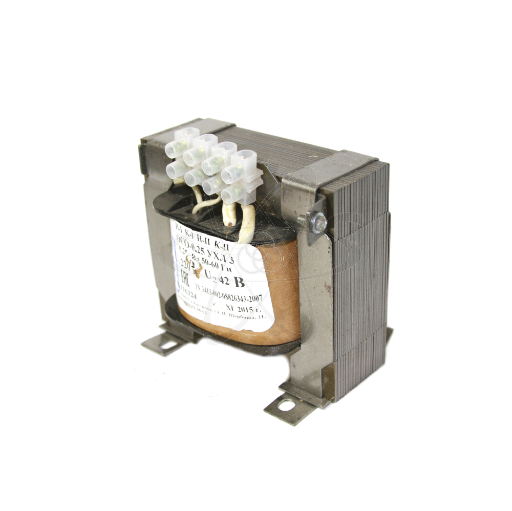 Трансформатор понижающий ОСО-0,25 кВа 220/42В