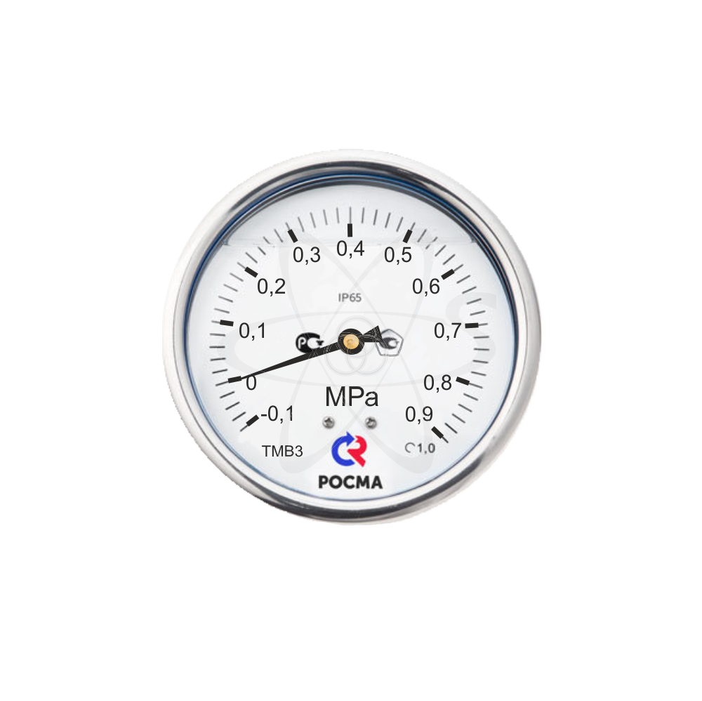 Мановакуумметр ТМВ-320T.00 (-0,1...+0,9МРа) М12х1.5.1.5 с гидрозаполнением