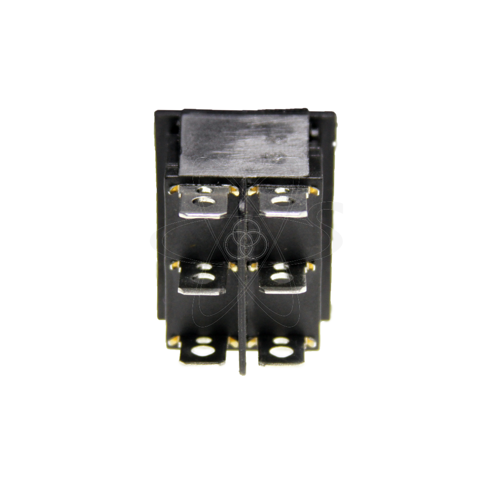 Тумблер клавишный KCD2-203 широкий 20А-250V  3 положения зеленый