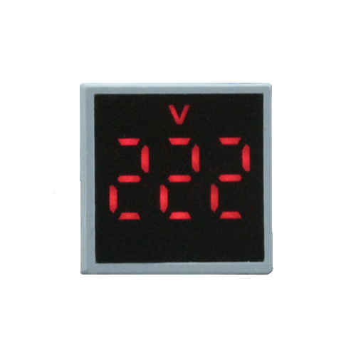 Вольтметр мини ADV-22FDV(R) красный