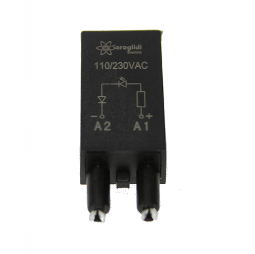 LED-сигнал для колодки RT78625 красный 220VAC