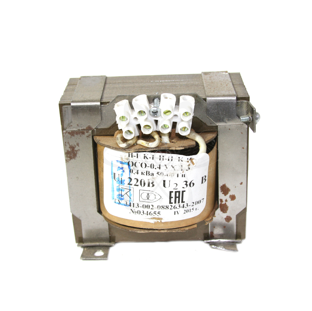 Трансформатор понижающий ОСО-0,4 кВа 220/36В